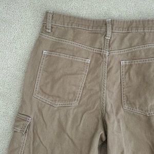 Contrast-trim baggy cargos